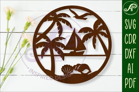Beach and Sail Boat Wall Art Sign, SVG: A Creative Solution for Custom Craft Projects