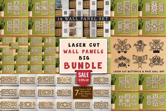 Big Laser Cut Wall Panels Bundle