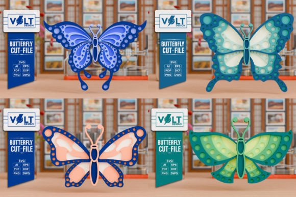Butterfly 3D SVG Crafting File BUNDLE