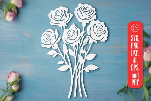Cricut Rose Bouquet SVG Cut File: Elevate Your Crafting with Timeless Elegance
