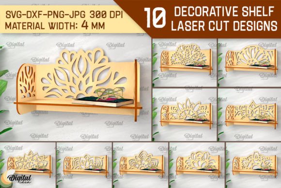 Decorative Flower Wall Shelves Laser Cut: A Creative Solution for Modern Spaces