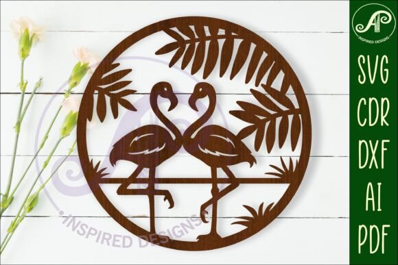 Flamingo Wall Art Sign, SVG File: A Versatile Digital Design for Creative Projects
