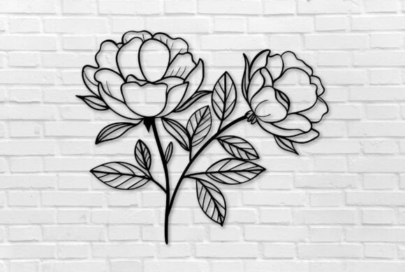 Floral Laser Cut Crafts Wall Decor Art
