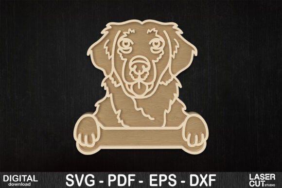 Golden Retriever Outline Laser Cut – Creative and Practical Design for All Your Projects