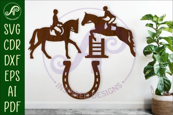 Horse Riding SVG Bundle. 3 Designs