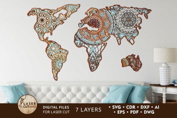 Laser Cut Files MANDALA MAP: A Creative Way to Bring Your Ideas to Life