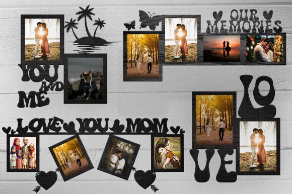 Valentine Photo Frame Laser Cut Bundle